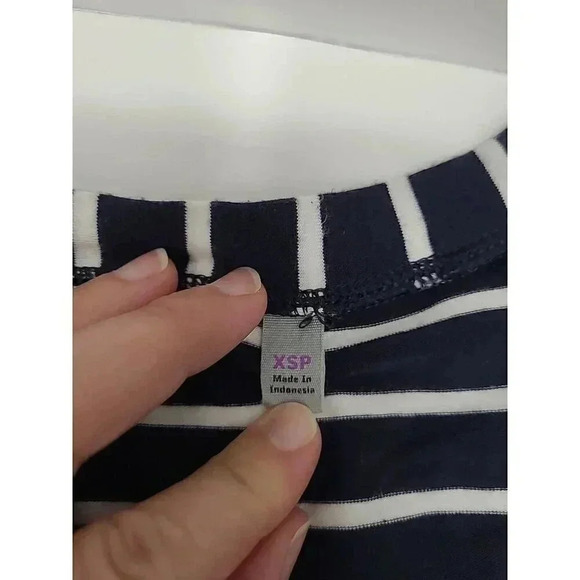Athleta Maxi Dress Women's Size XSP Striped Blue and White - Picture 5 of 8